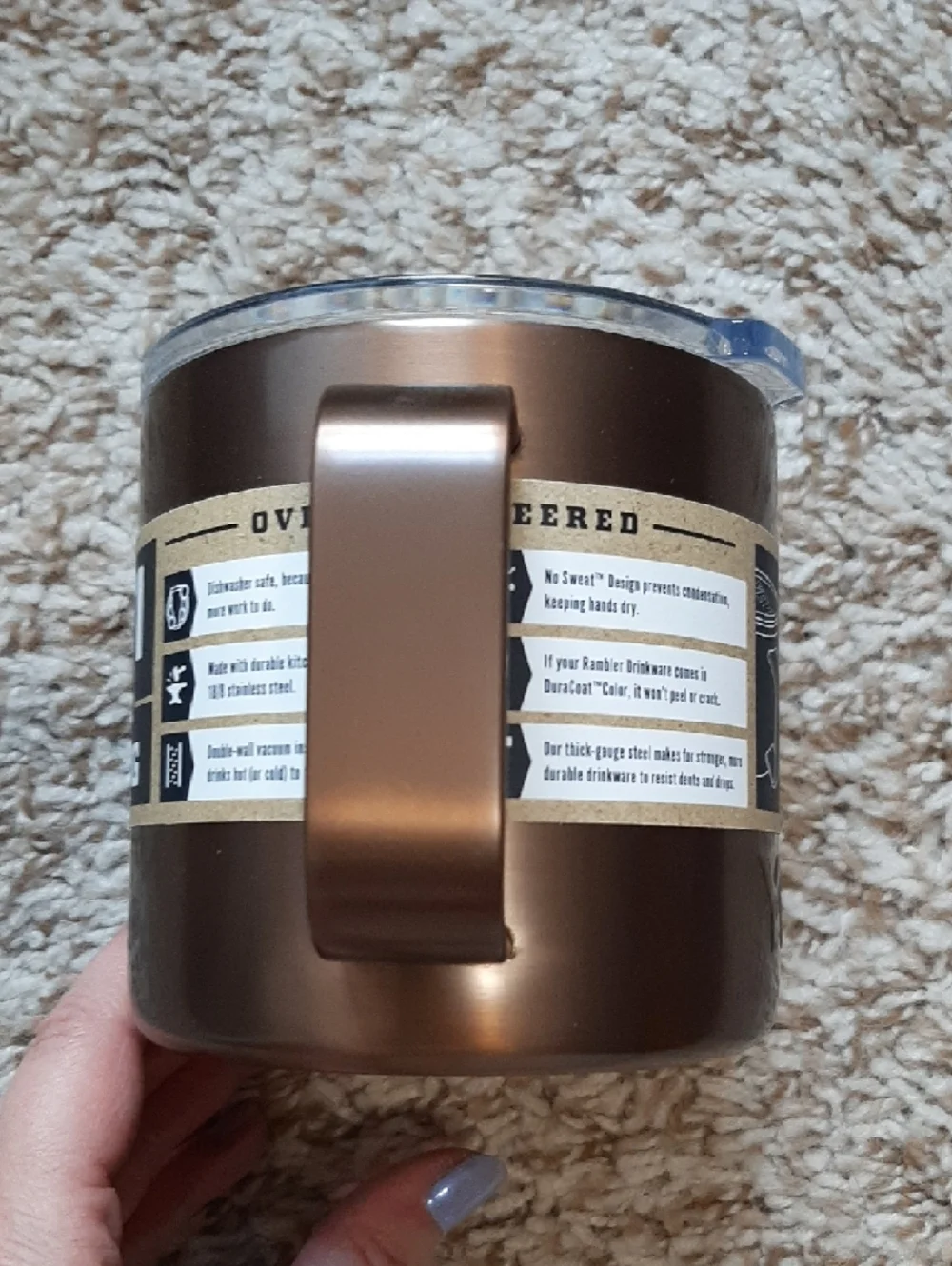 Yeti Copper/Bronze 14oz Insulated Mug with Handle - Picture 2 of 5